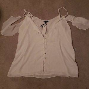 Womens flowy white top